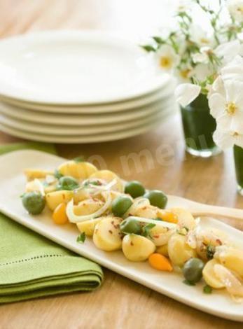 Картопляний салат по-грецьки з оливками рецепт з фото 
