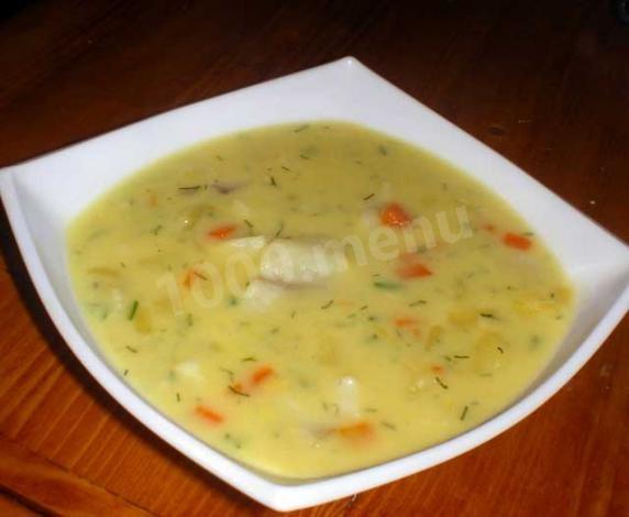 Суп молочно-рибний рецепт з фото 