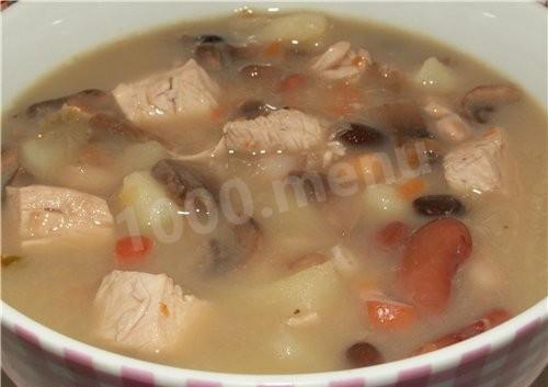 Суп бобовий з яловичиною рецепт з фото 