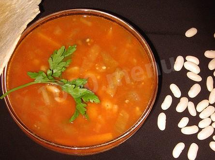 Баранячий суп з квасолею по-грузинськи рецепт з фото 