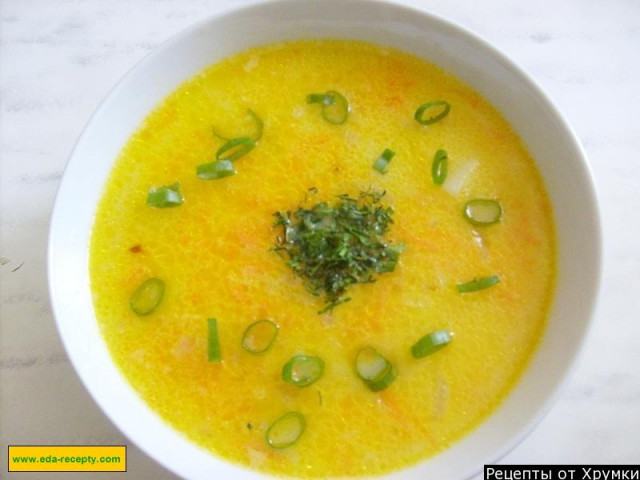 Сирний суп з плавлених сирків рецепт з фото покроково 
