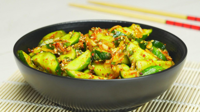 Гострі огірки по-корейськи рецепт з фото 