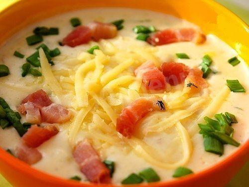 Суп цибульний з беконом і бринзою рецепт з фото 