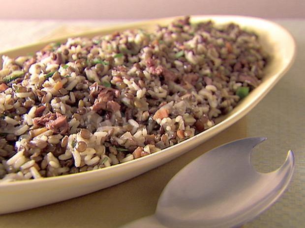 Салат з рису і сочевиці рецепт з фото 