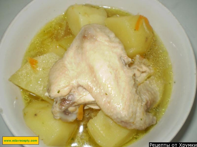Відварна курятина з картоплею по-башкирськи рецепт з фото покроково 