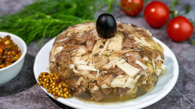 Холодець з яловичиною і куркою по-сибірськи рецепт з фото покроково і відео 