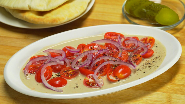 Салат з помідорами і тхін рецепт з фото і відео 