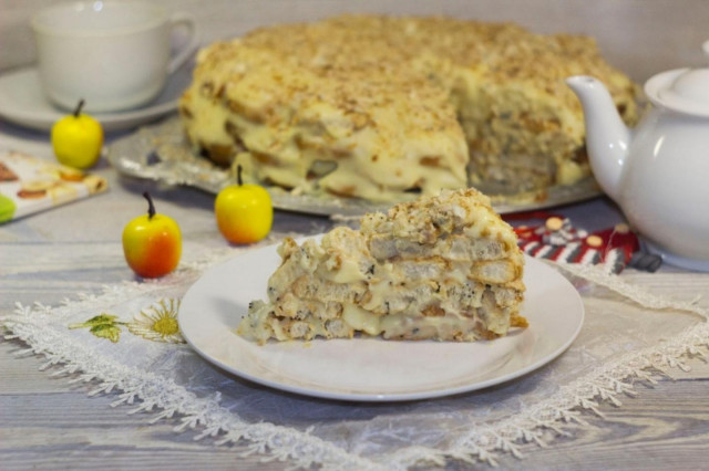 Торт Наполеон з листкового печива з молочним кремом рецепт з фото покроково і відео 