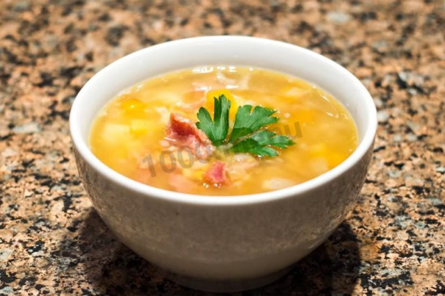 Густий гороховий суп з копченими свинячими ребрами і імбиром рецепт з фото покроково і відео 
