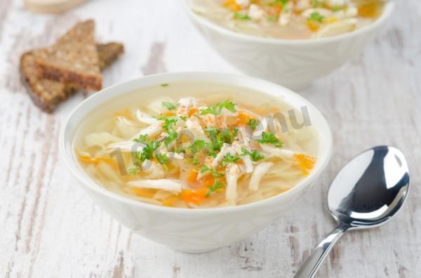 Суп з куркою, вермішеллю, картоплею і приправами рецепт з фото 