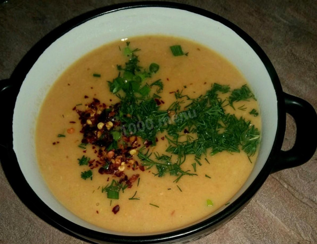 Суп-пюре з плавленим сиром і замороженими овочами рецепт з фото 