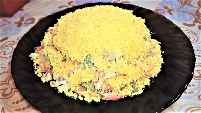 Ситний і яскравий салат Соломка рецепт з фото покроково і відео 