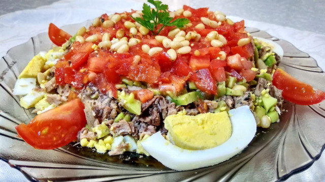 Рибний салат без майонезу з авокадо і грушами рецепт з фото покроково і відео 