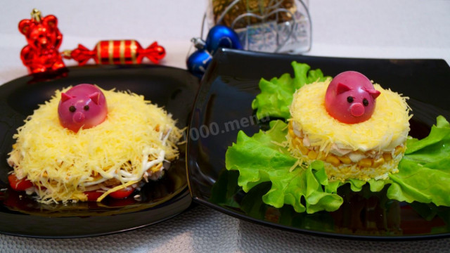 Курячі салати з сиром і томатами рецепт з фото покроково і відео 