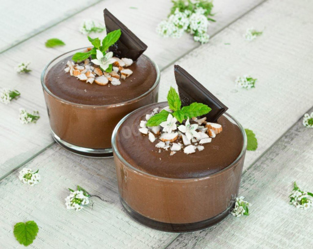 Шоколадний пудинг з гречки рецепт з фото 