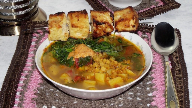 Суп картоплею і сочевицею рецепт з фото 