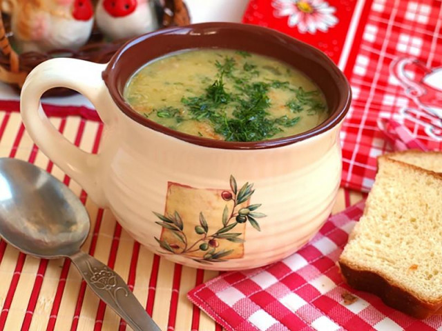 Суп з гороховим пюре рецепт з фото 