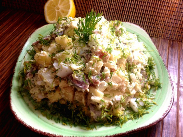 Салат з оселедця по датськи рецепт з фото покроково 