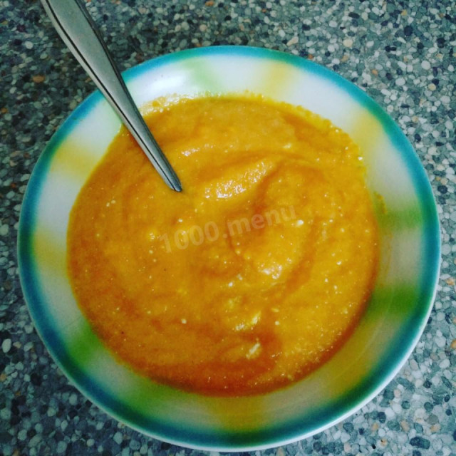 Морквяно-гарбузовий суп-пюре рецепт з фото 