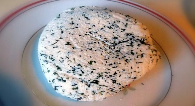 Домашній сир із зеленню рецепт з фото покроково 
