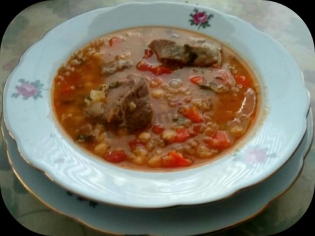 Густий суп з червоною сочевицею і нутом рецепт з фото покроково 