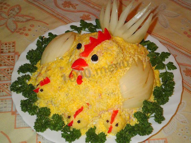 Салат курка з курчатами рецепт з фото 
