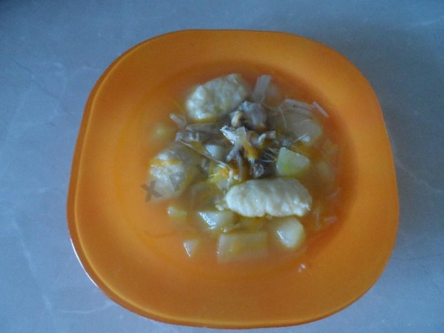 Курячий суп з картоплею галушками і куркою рецепт з фото покроково 