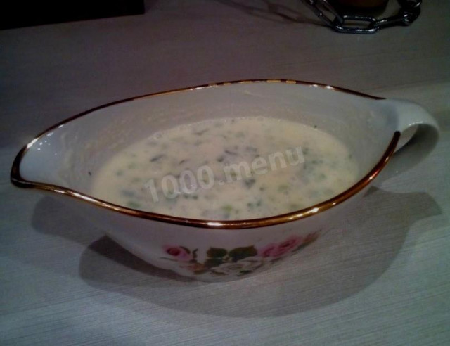 Часниково-сметановий соус рецепт з фото 