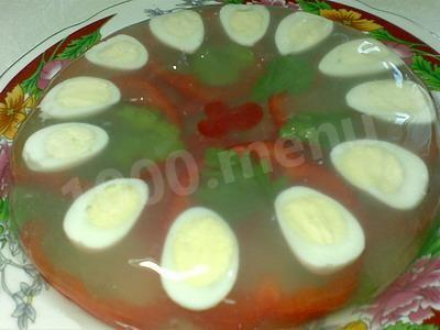 Перепелині яйця в желе рецепт з фото покроково 