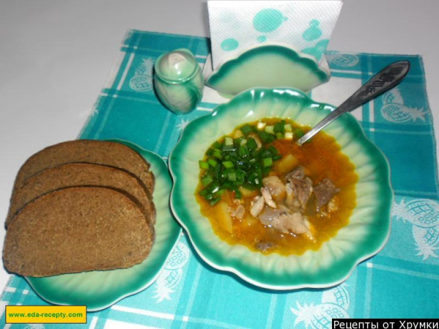 Гречаний суп з м'ясом і картоплею рецепт з фото покроково 