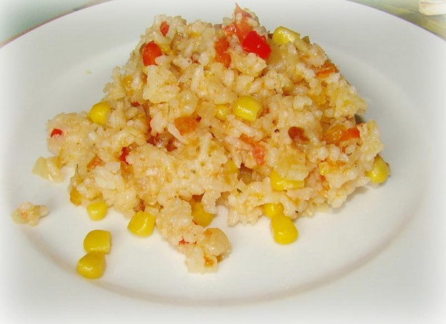 Рис з арахісом і овочами на гарнір до риби рецепт з фото покроково 