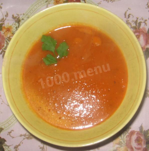 Томатний суп з гарбузом рецепт з фото покроково 