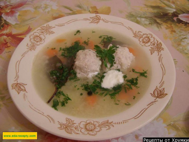 Суп з фрикадельками з картоплею рецепт з фото покроково 