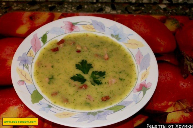 Гороховий суп з беконом і шинкою рецепт з фото покроково 