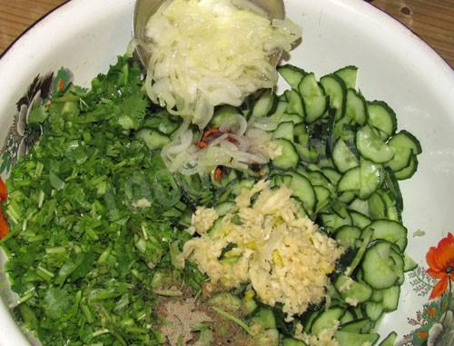 Китайський цитрусово-м'ясний салат без майонезу рецепт з фото 