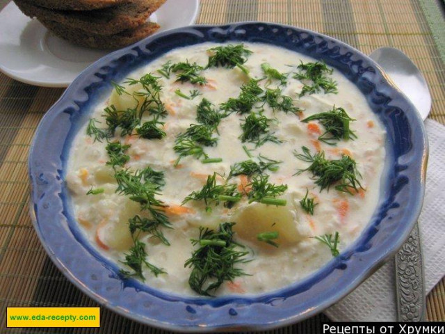 Сирний суп пюре з куркою, рисом і картоплею рецепт з фото покроково 