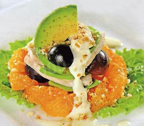 Салат з авокадо і курки рецепт з фото 