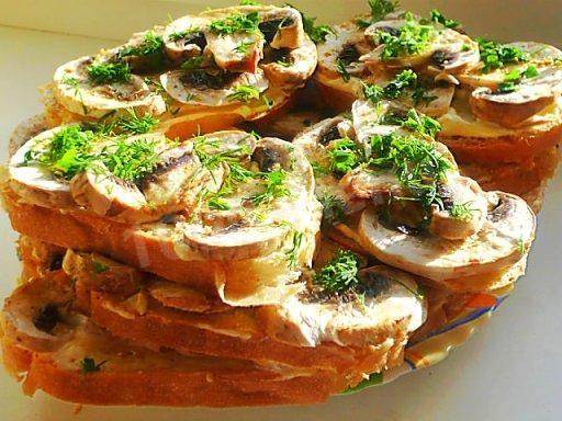 Бутерброди Грибна казка рецепт з фото покроково 