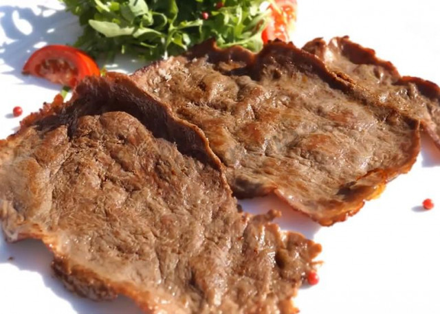 Лангет з яловичини смажений на сковороді рецепт з фото 
