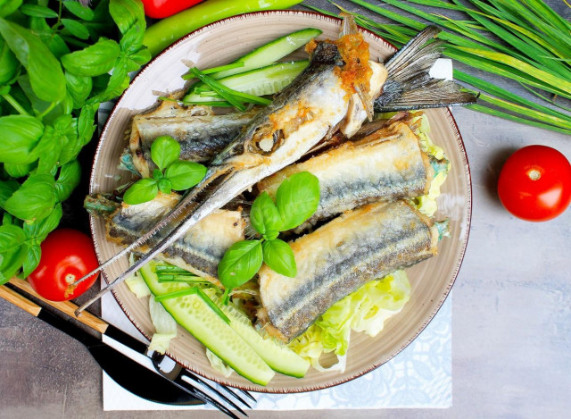 Риба сарган смажена на сковороді рецепт з фото покроково 