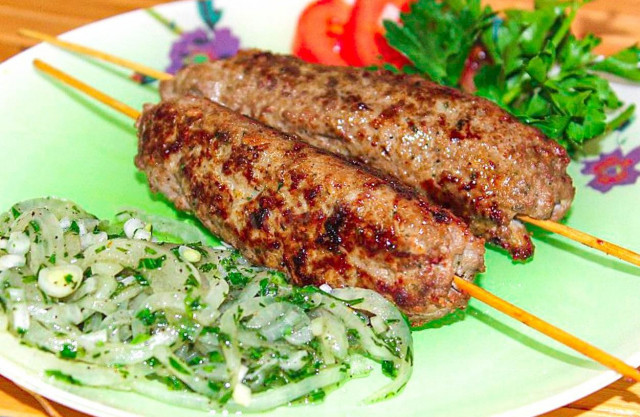 Люля кебаб з яловичини рецепт з фото покроково 