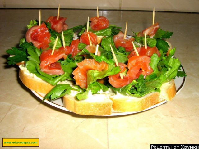 Бутерброди на шпажках рецепт з фото покроково 