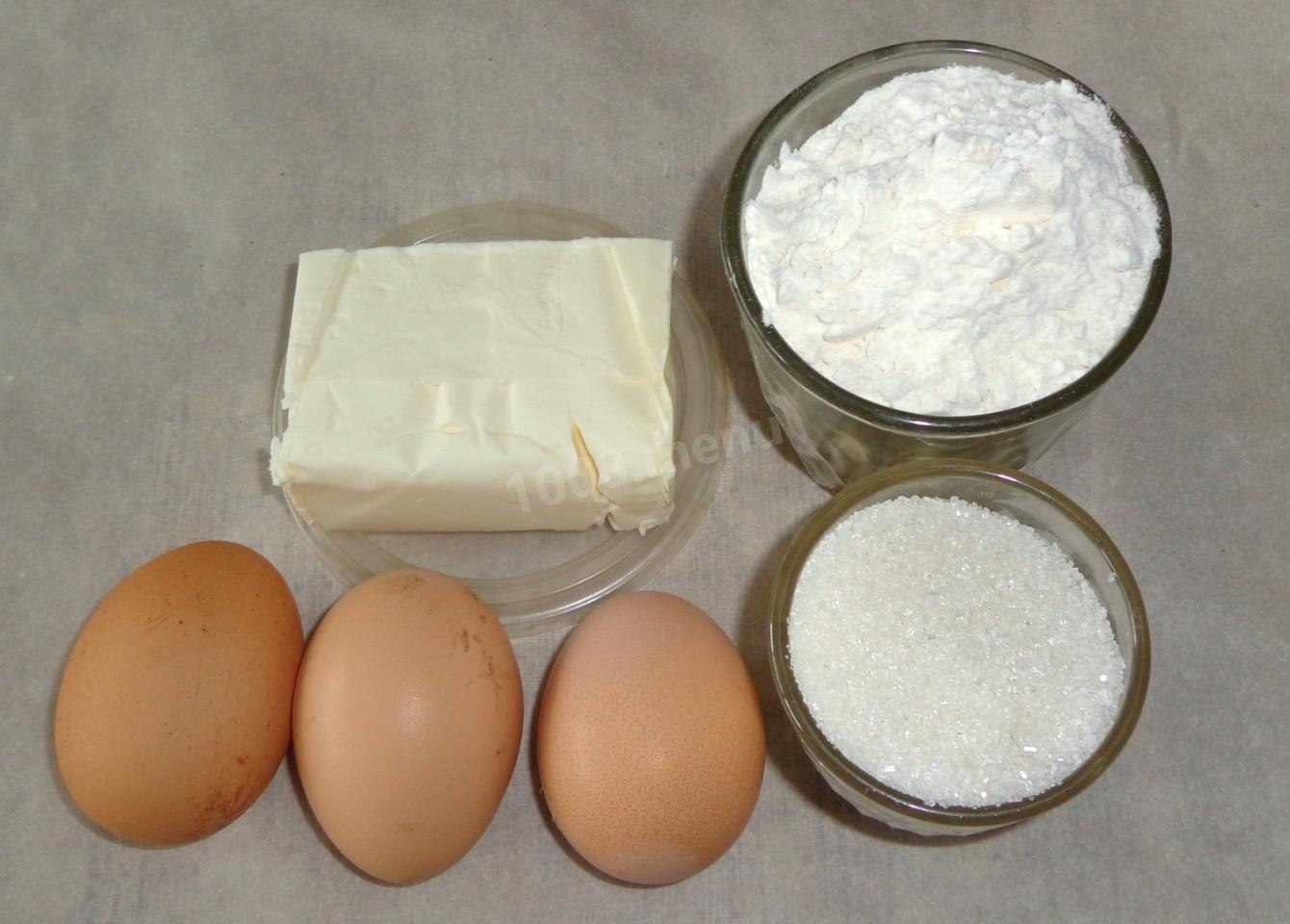 Яйцо масло сливочное сахар мука рецепт